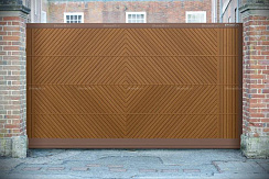 Уличные откатные ворота премиум 3200*2200