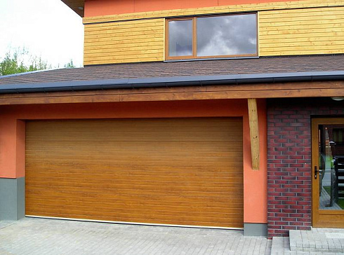 Секционные гаражные ворота DoorHan серии rsd02, панель доска, 2700х2600