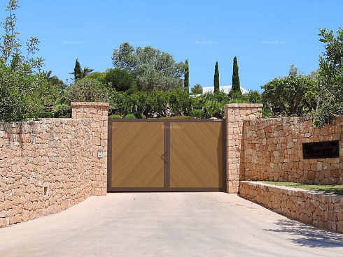 Уличные распашные ворота премиум 2500*2000