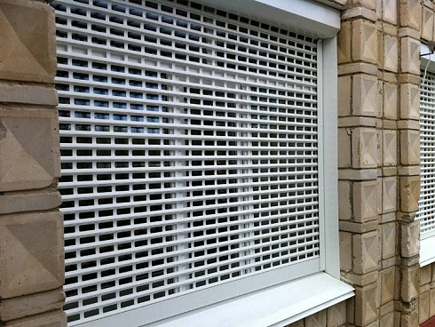 Решетчатые оконные рольставни экструдированный профиль 1200*800