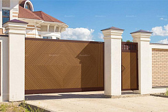 Уличные откатные ворота премиум 2600*2000