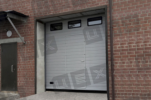 Промышленные секционные ворота серии isd01, 2500x2300