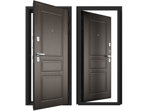 Дверь Премиум Плюс DoorHan 890х2050х9005 Дуб белый патина правая