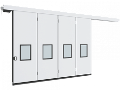 Автоматические откатные ворота DoorHan серии isg белые 5000х5000мм