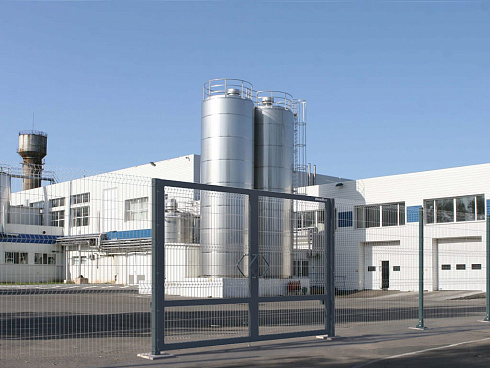 Распашные ворота 3d DoorHan цвет серый ral 7021 2700x2300 мм