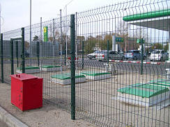 Забор DoorHan серия «Стандарт» цвет зеленый ral 6005 2535x1830 мм