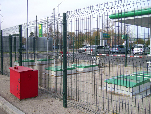 Забор DoorHan серия «Стандарт» цвет зеленый ral 6005 2535x1830 мм