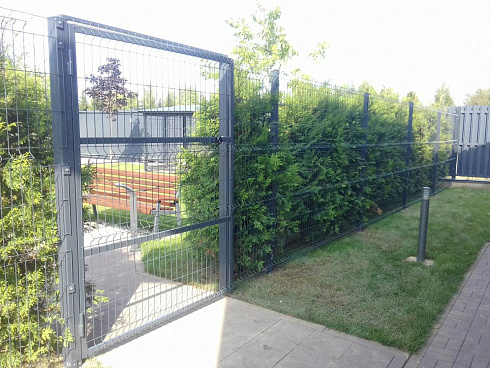 Калитки из сетки 3d DoorHan цвет серый ral 7000 1200x1500 мм