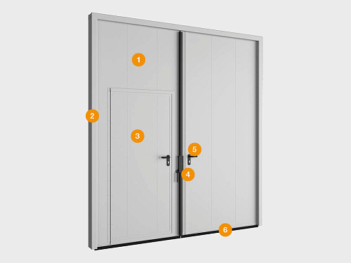 Конструкция Автоматические распашные ворота DoorHan серии sg-ss 2000х2000мм