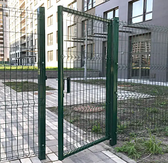 Калитки из сетки 3d DoorHan цвет зеленый ral 6005 1100x1500 мм