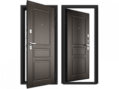 Дверь Премиум Плюс DoorHan 890х2050х9005 Дуб белый патина правая