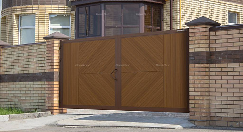 Уличные распашные ворота премиум 3600*2000