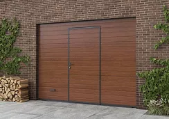 Секционные ворота с калиткой DoorHan 2600х2100